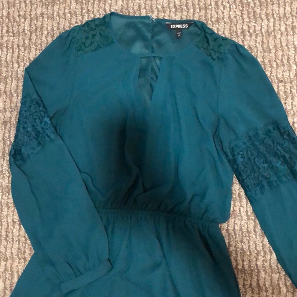 Dark emerald green dress - Picture 2 of 2